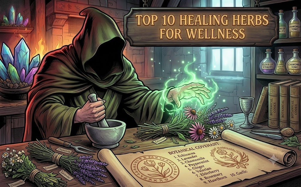 Top 10 healing herbs for Wellness